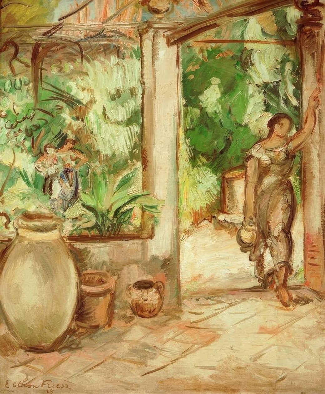 Frau mit Krug 作者 埃米尔·奥东·弗里斯