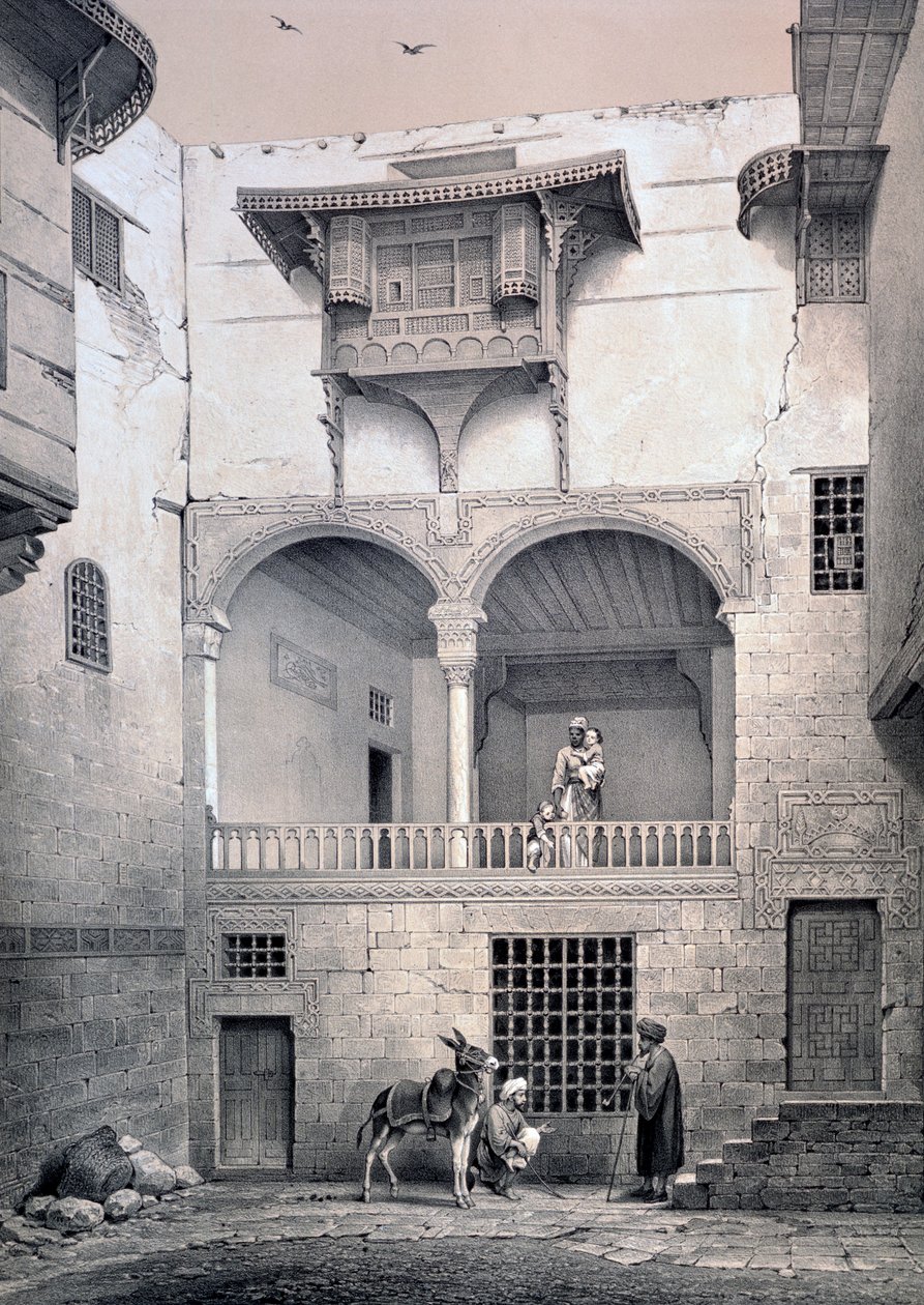 Beyt El-Tcheleby之家"，19世纪 作者 埃米尔·普里斯·达文
