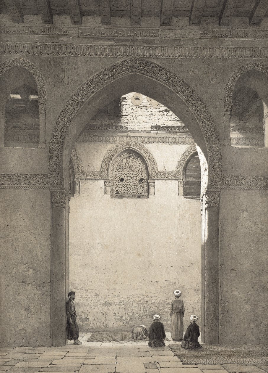 Mosquee Benhist（1813-1905）1877年雕刻的Mosquee DAhmed-Ibn-Toulon 作者 埃米尔·普里斯·达文