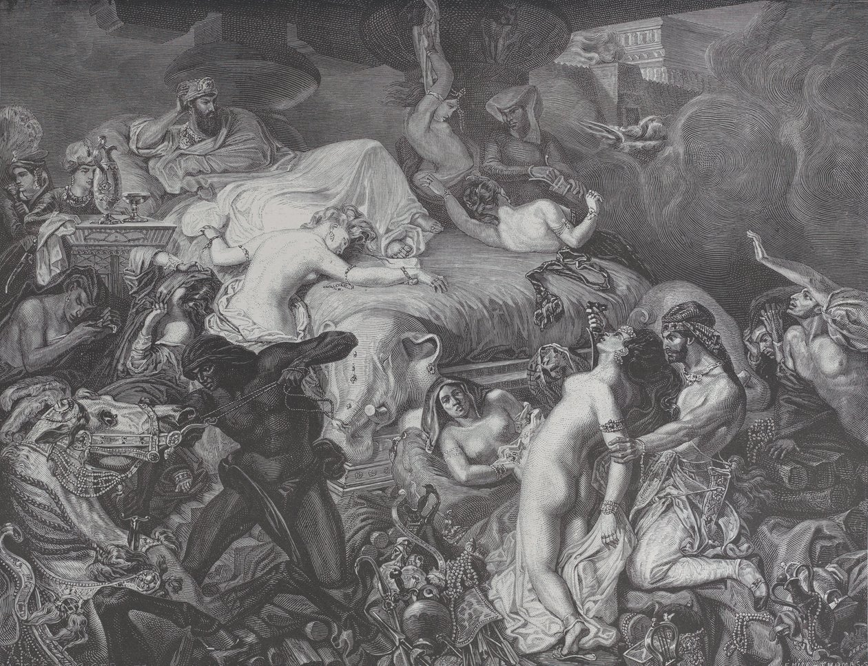 萨达纳帕尔，来自《世界画报》，1874年5月16日。 作者 埃米尔·托马斯