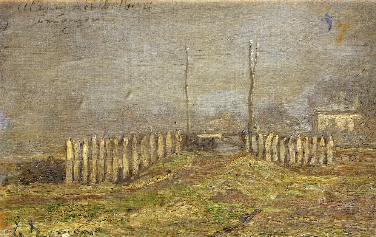 伦巴第的乡村，作者是埃米利奥-朗格尼（1859-1932）。 作者 埃米利奥·隆尼（Emilio Longoni）