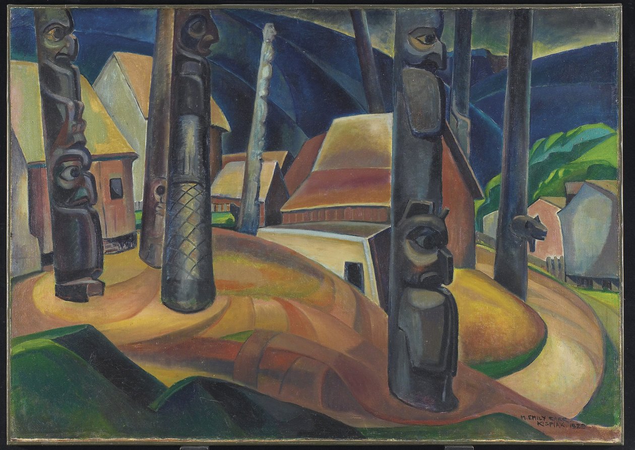 基斯皮亚克斯村 作者 艾米丽·卡尔（Emily Carr）