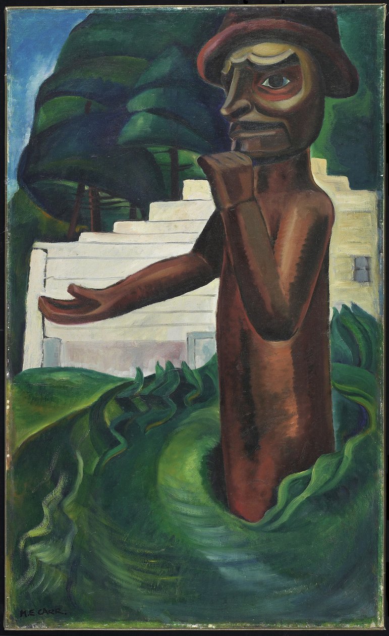 波特拉奇欢迎会》，约 1928 年（布面油画） 作者 艾米丽·卡尔（Emily Carr）