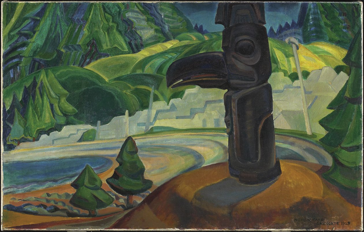不列颠哥伦比亚省格雷厄姆岛斯基德盖特 作者 艾米丽·卡尔（Emily Carr）