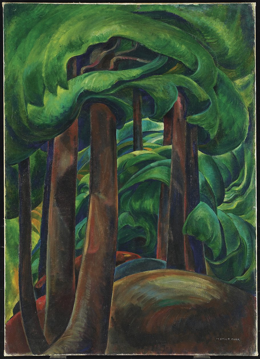 西部森林，约 1931 年（布面油画） 作者 艾米丽·卡尔（Emily Carr）