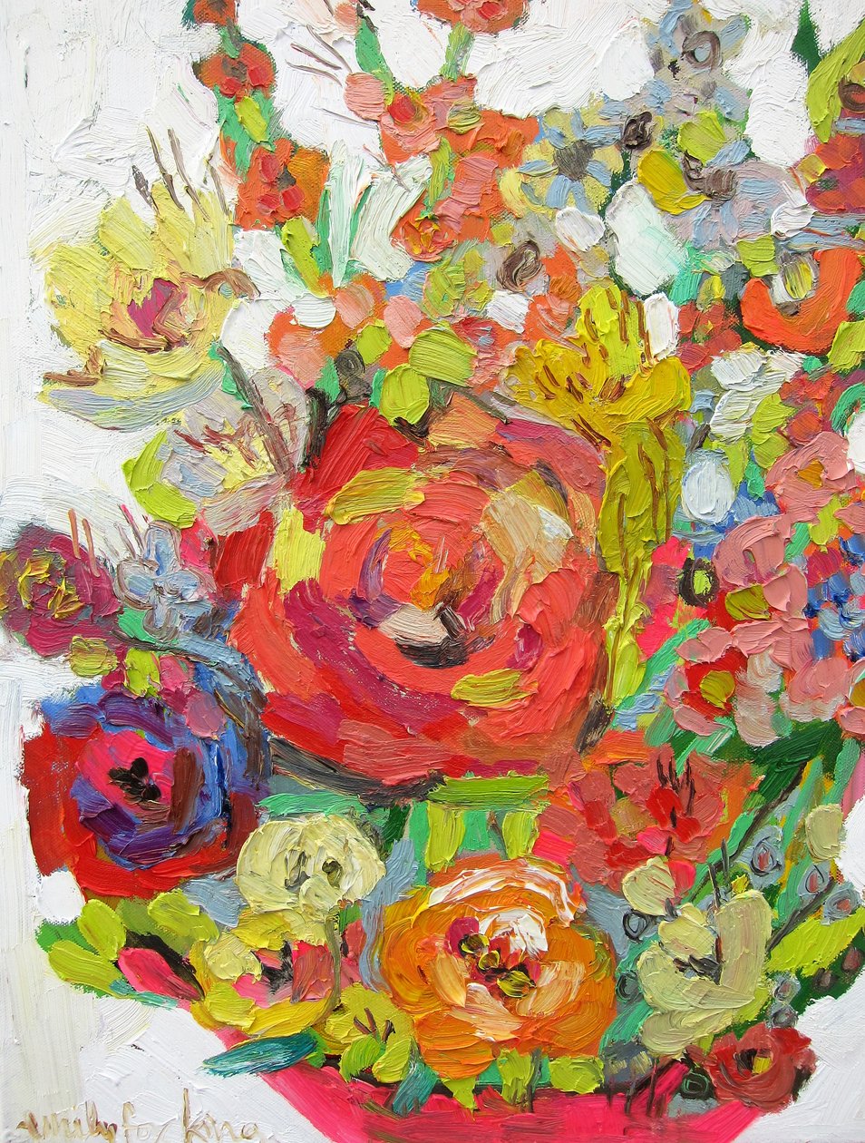 明亮的家伙》，2017 年（布面油画） 作者 艾米丽·福克斯·金
