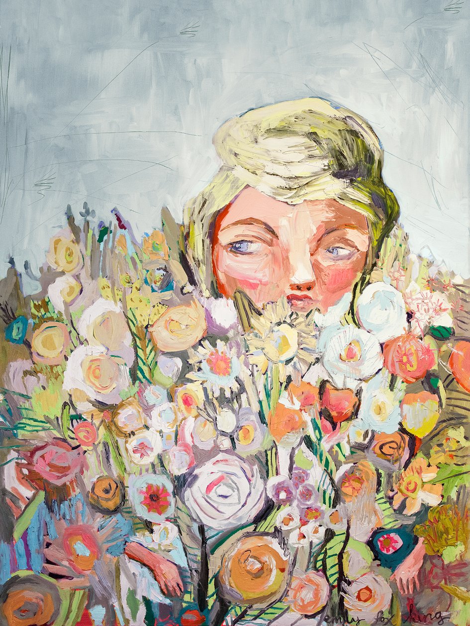 夏娃，2018（布面油画） 作者 艾米丽·福克斯·金