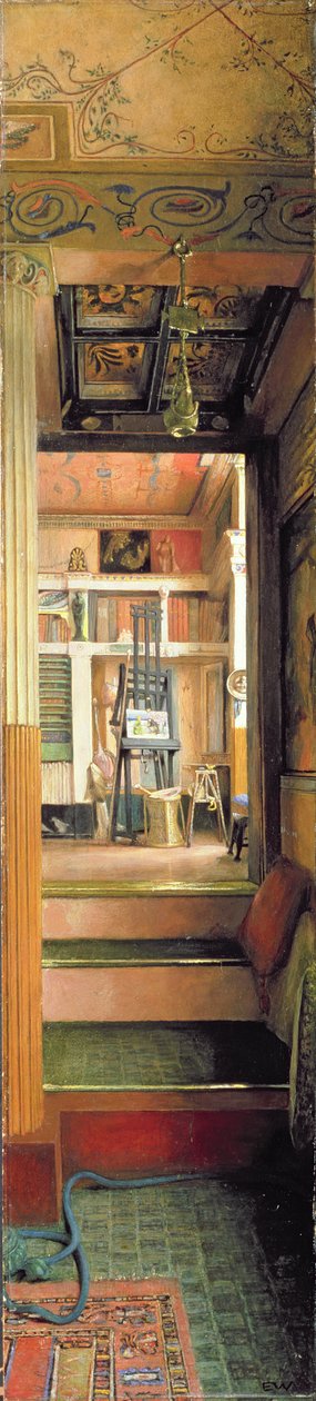 阿尔玛-塔德玛工作室，约 1883 年（油画板） 作者 艾米莉·威廉姆斯