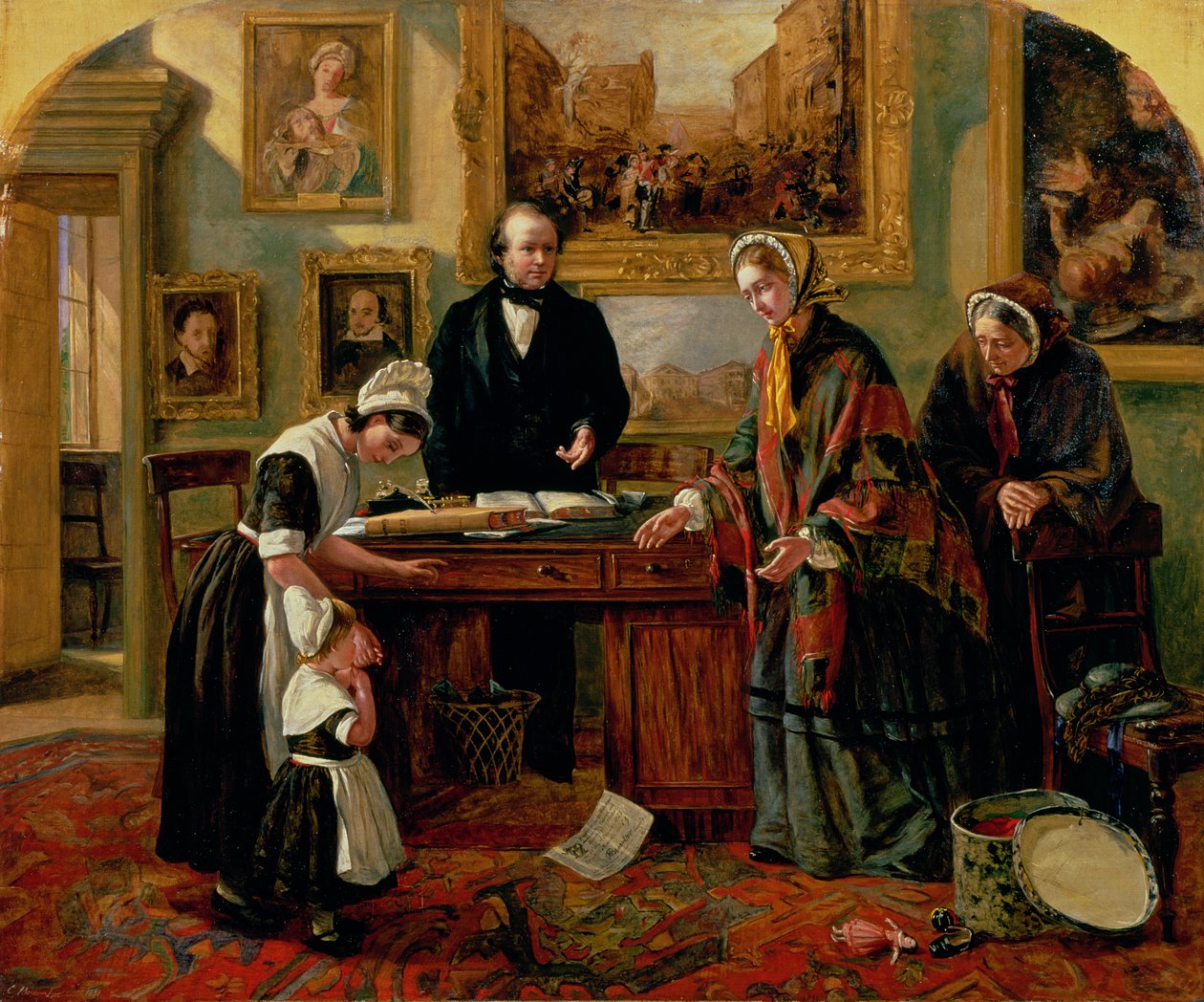 1858年，弃儿恢复了它的母亲 作者 艾玛·布朗洛（Emma Brownlow）