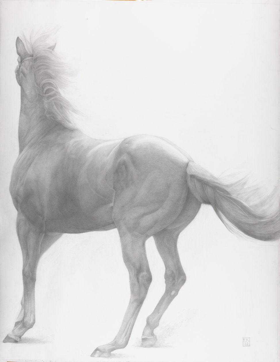 开始，系列2，2012（纸上石墨） 作者 艾玛·肯纳威（Emma Kennaway）
