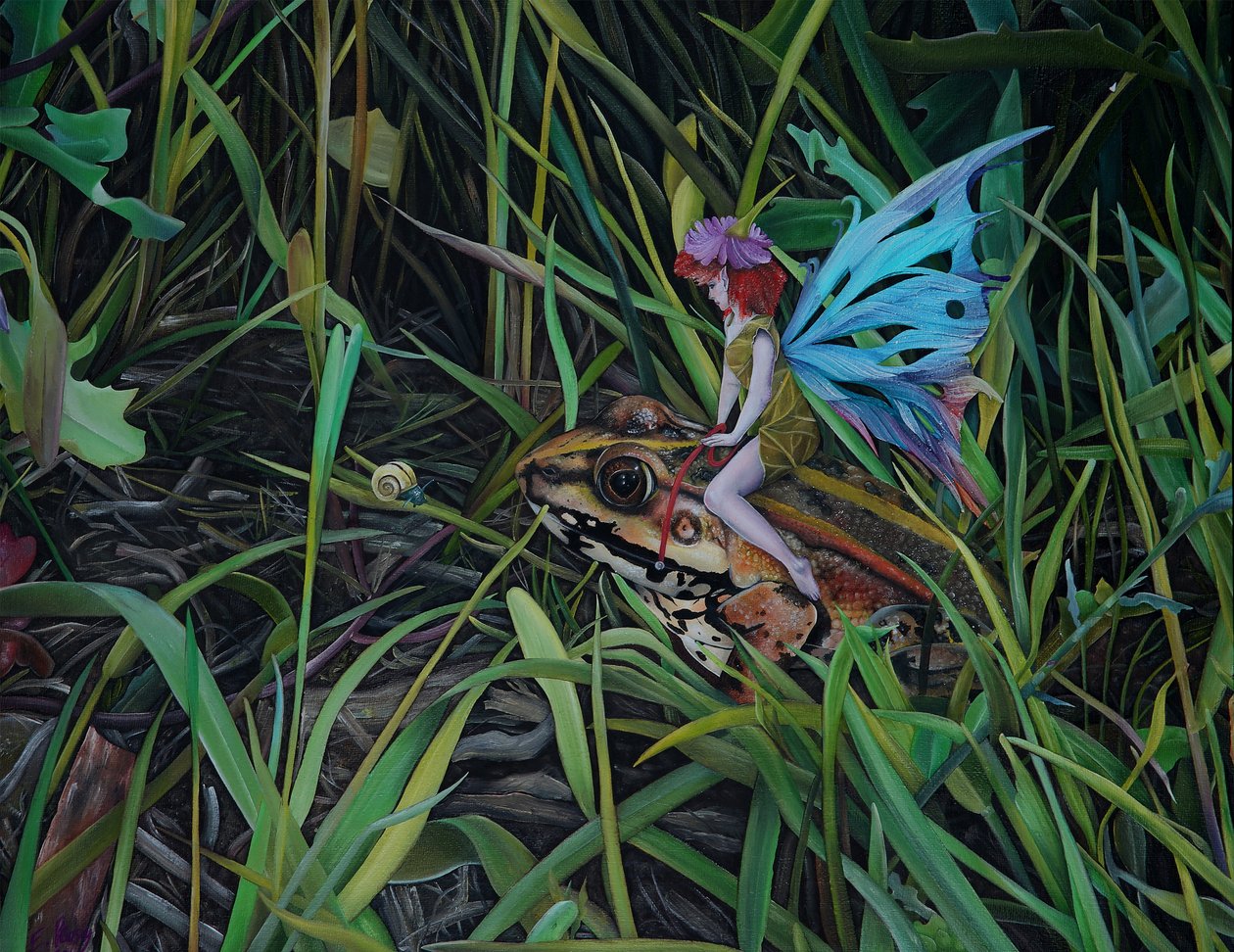 同行者》，2022 年（布面油画） 作者 艾玛·皮尤西