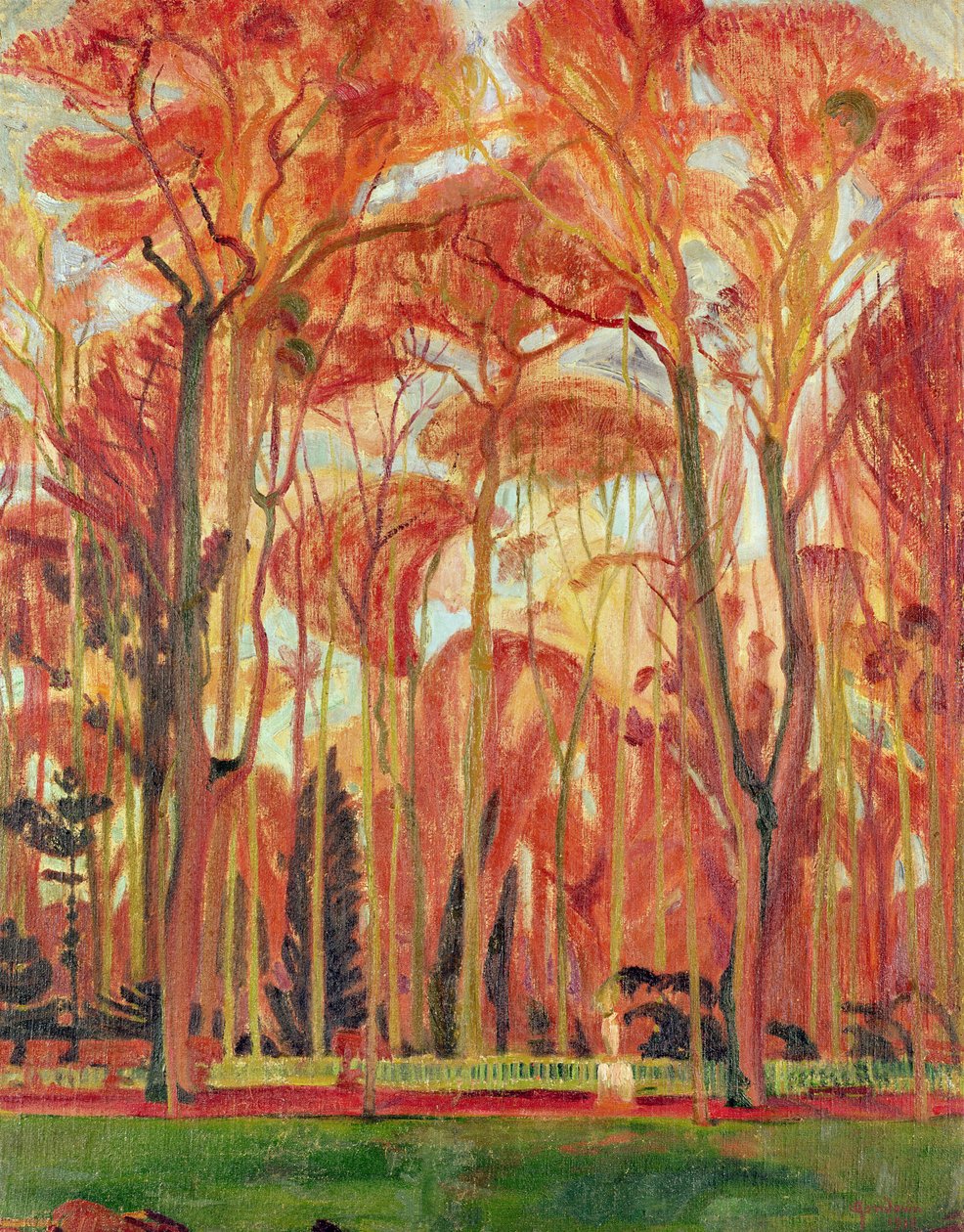 森林，1912年 作者 伊曼纽尔·贡杜安（Emmanuel Gondouin）