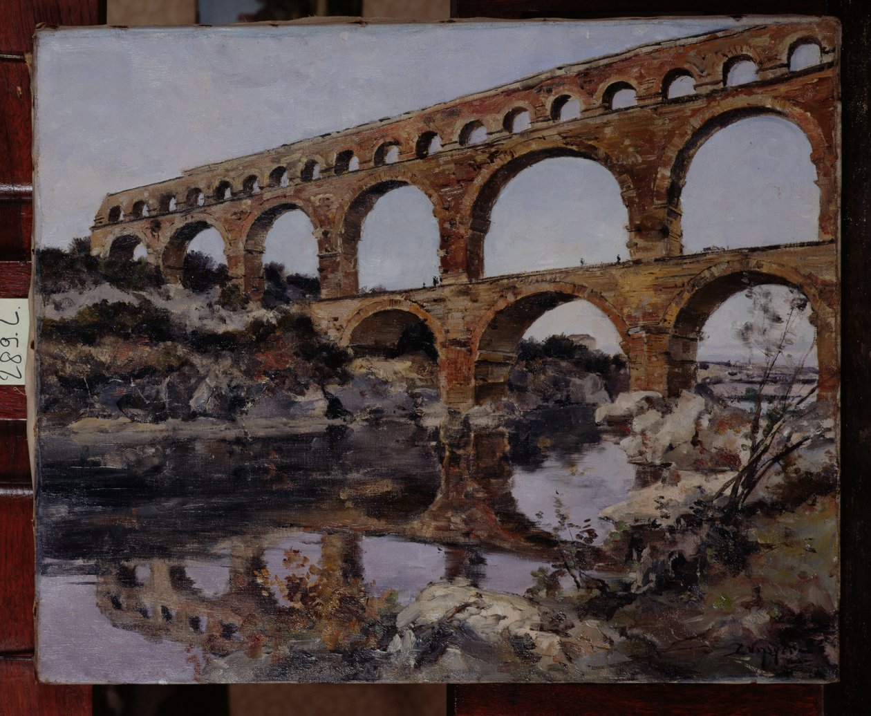 Pont du Gard，1890 作者 伊曼纽尔·兰瑟（Emmanuel Lansyer）