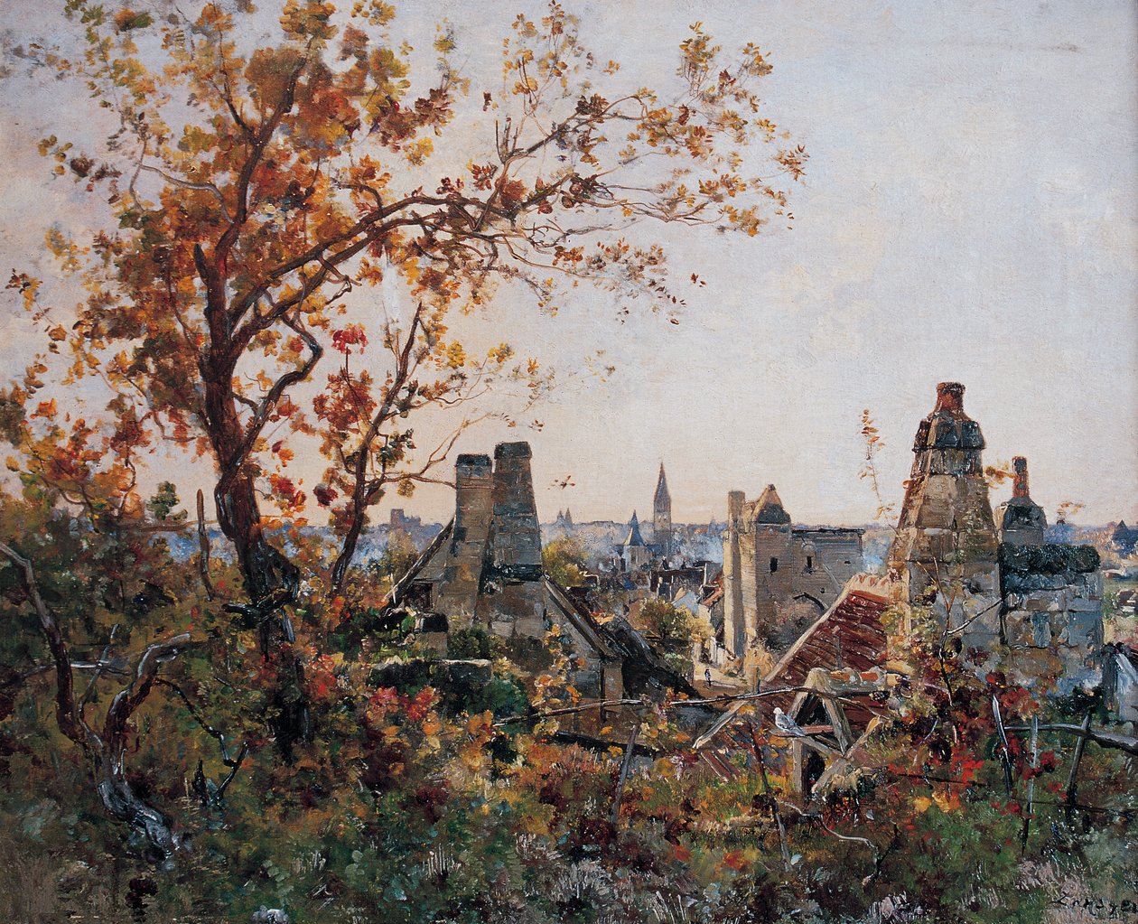 1886 年 10 月，博略-莱斯-洛什（绘画） 作者 伊曼纽尔·兰瑟（Emmanuel Lansyer）