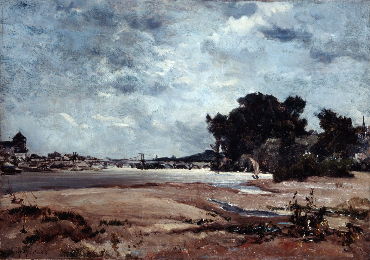 卢瓦尔河，1865年 作者 伊曼纽尔·兰瑟（Emmanuel Lansyer）