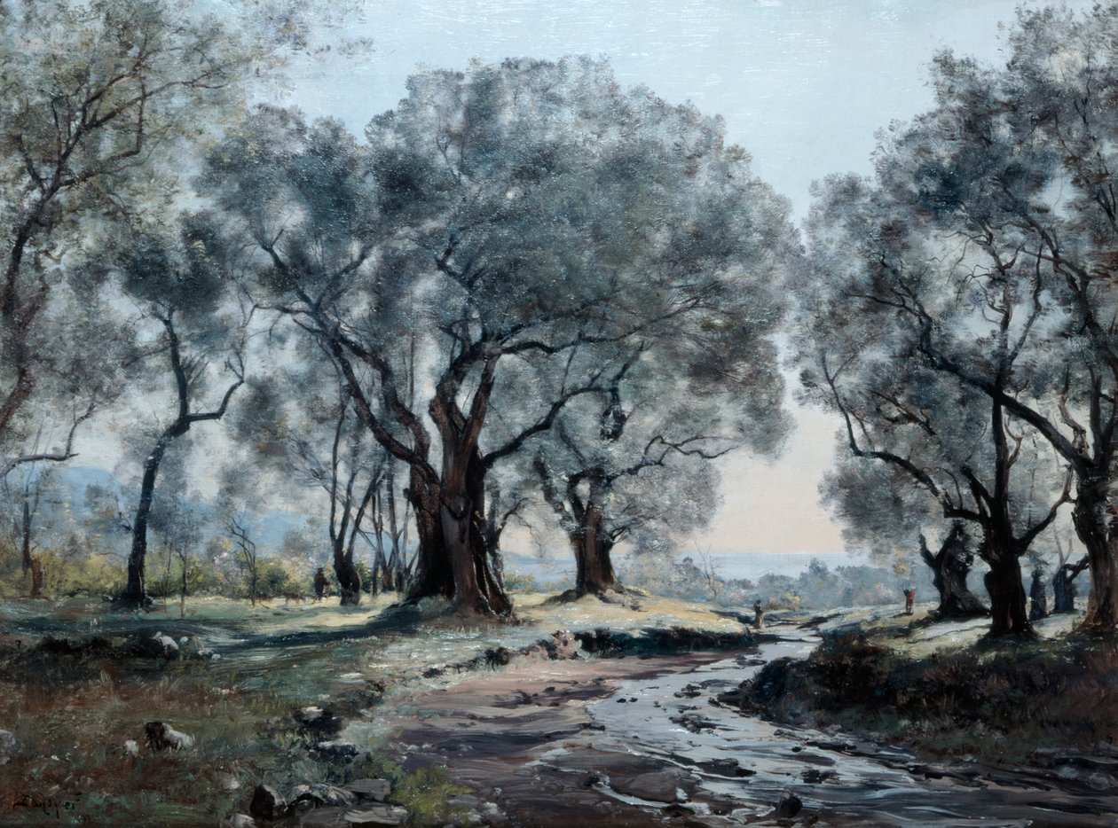 瓦洛内特的山间小溪，1892年 作者 伊曼纽尔·兰瑟（Emmanuel Lansyer）