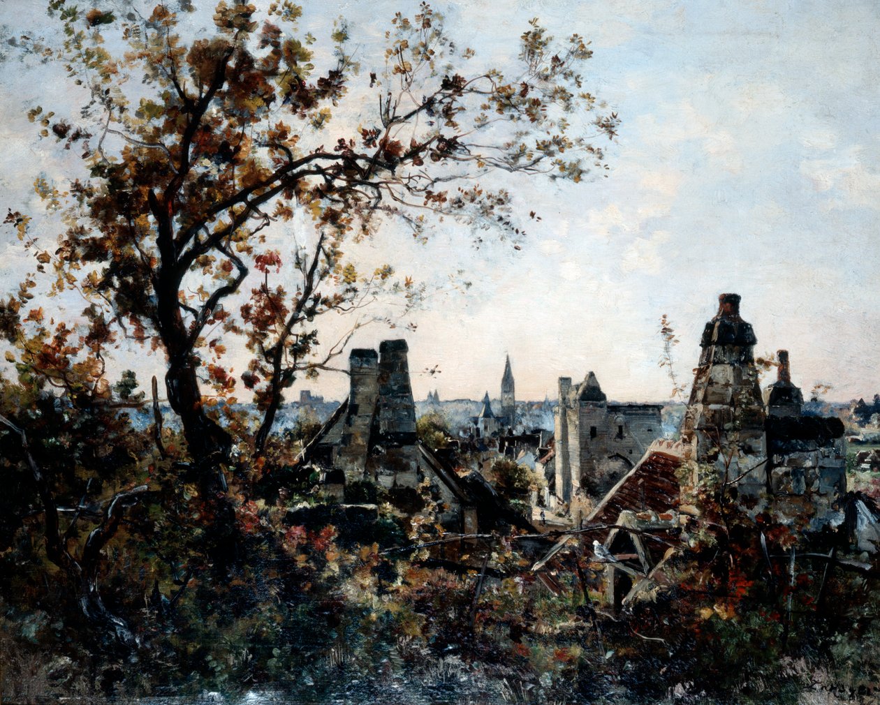 Chevalot塔在晚上，1885年 作者 伊曼纽尔·兰瑟（Emmanuel Lansyer）