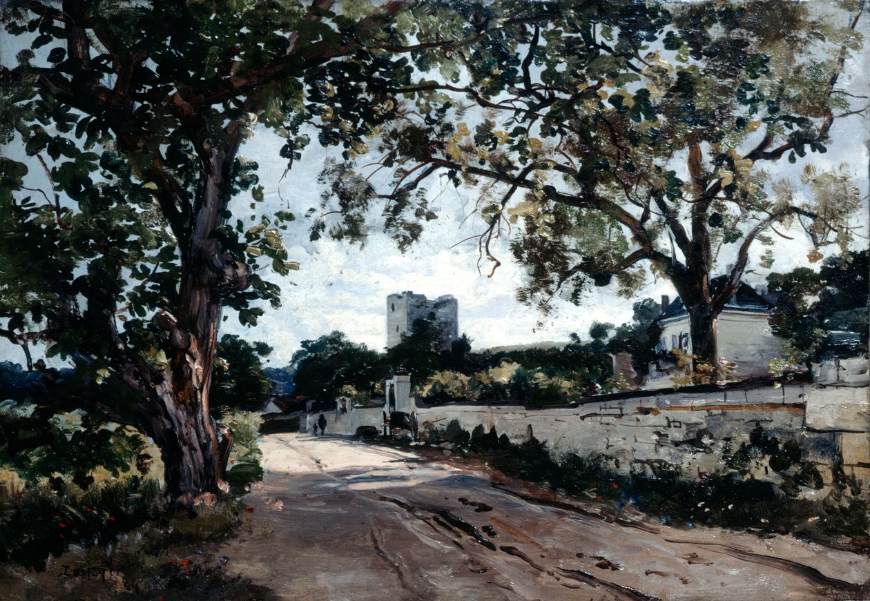 1884年傍晚到达莫维耶的方式。 作者 伊曼纽尔·兰瑟（Emmanuel Lansyer）