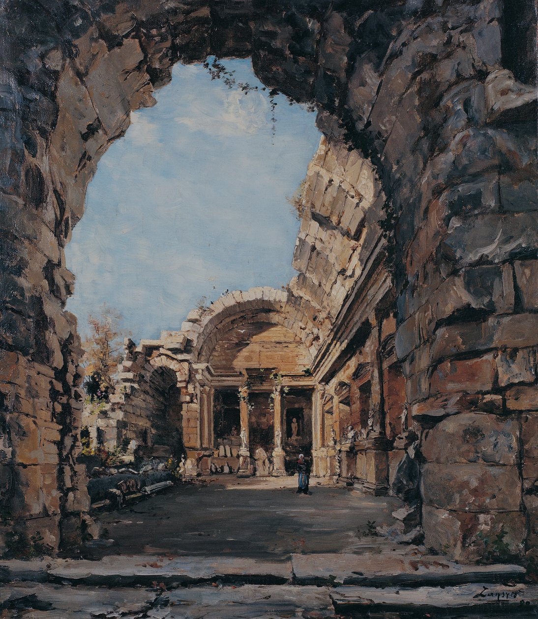 The temple of Diana, Nîmes   1429947   zh       chinese Successfully Translated  Original: Portrait du comte Ignacy Potocki (1750-1809). (Portrait of the count Roman Ignacy Franciszek Potocki). Oeuvre de Anna Gault de Saint Germain (Rajecka) (vers 1760-183 作者 伊曼纽尔·兰瑟（Emmanuel Lansyer）
