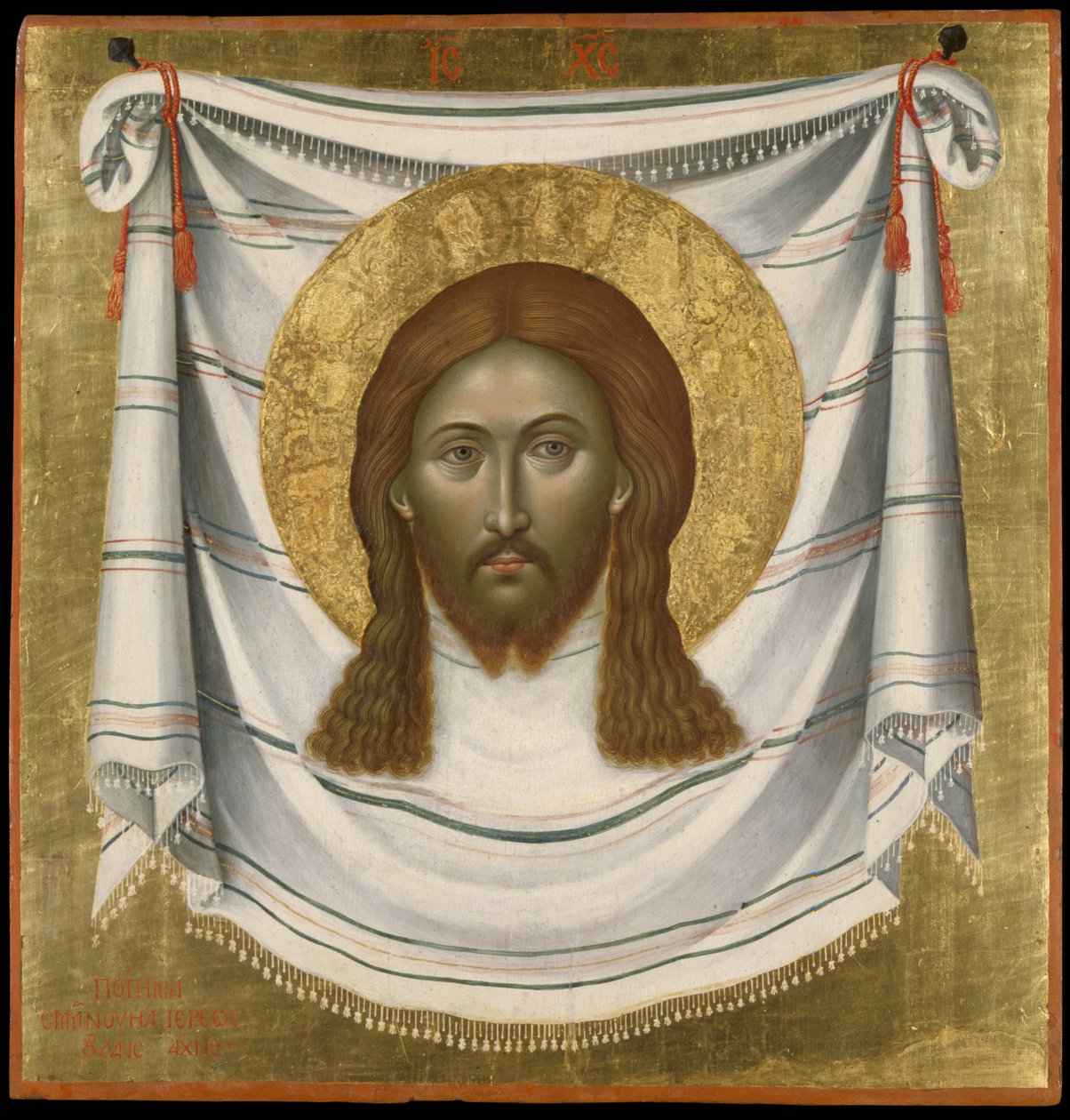 The Holy Towel，1659（面板上的蛋蛋） 作者 伊曼纽尔·扎内斯（Emmanuel Tzanes）
