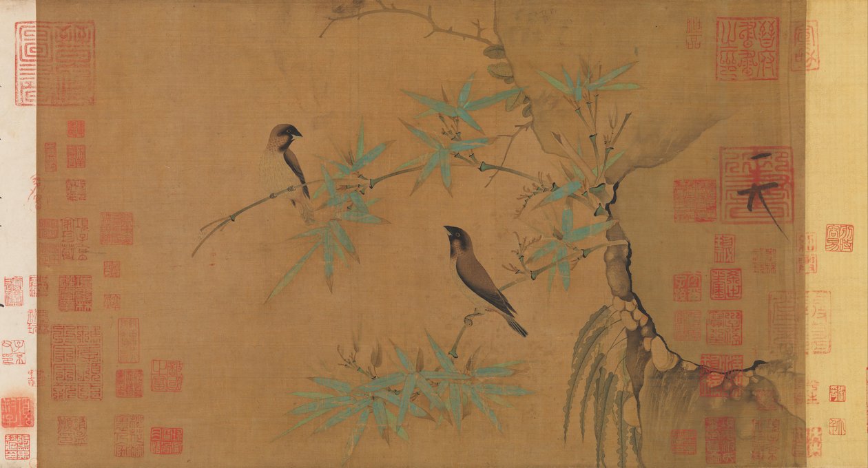 雀鸟和竹子，12世纪初。 作者 慧宗皇帝