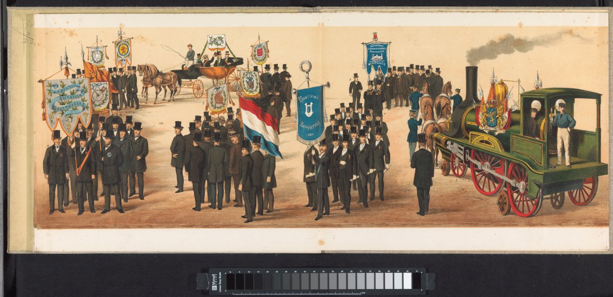 1872 年在哈勒姆举行的游行（图版 11）
1872 年 4 月 1 日在哈勒姆举行的游行。(实物上的系列名称） 作者 埃姆里克和冰儿
