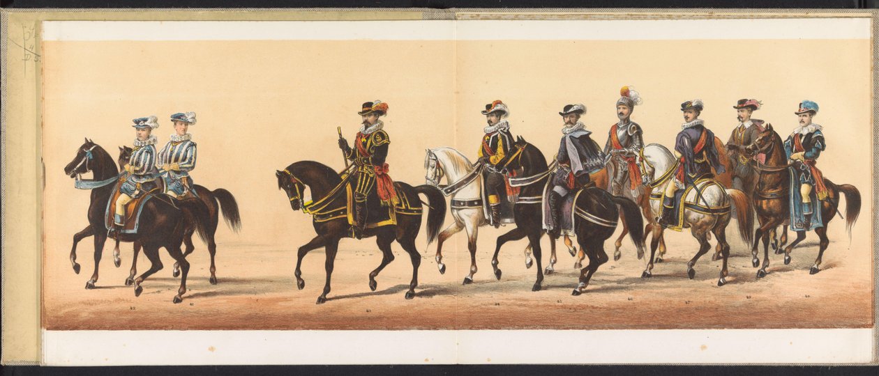 1872 年在哈勒姆举行的游行（图版 6）
1872 年 4 月 1 日在哈勒姆举行的游行。(实物上的系列标题） 作者 埃姆里克和冰儿