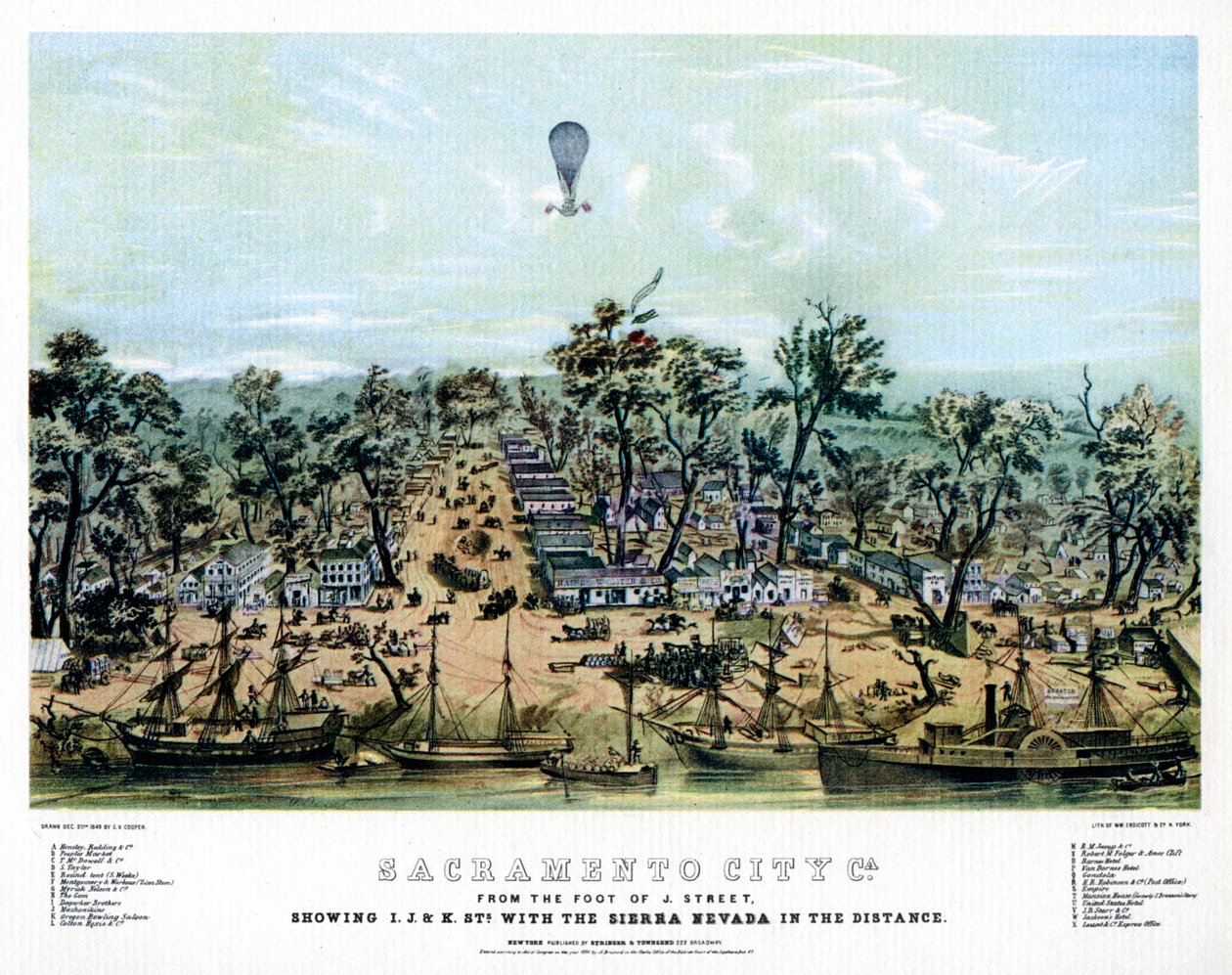 加州萨克拉门托，1849年1937年。 作者 恩迪科特公司