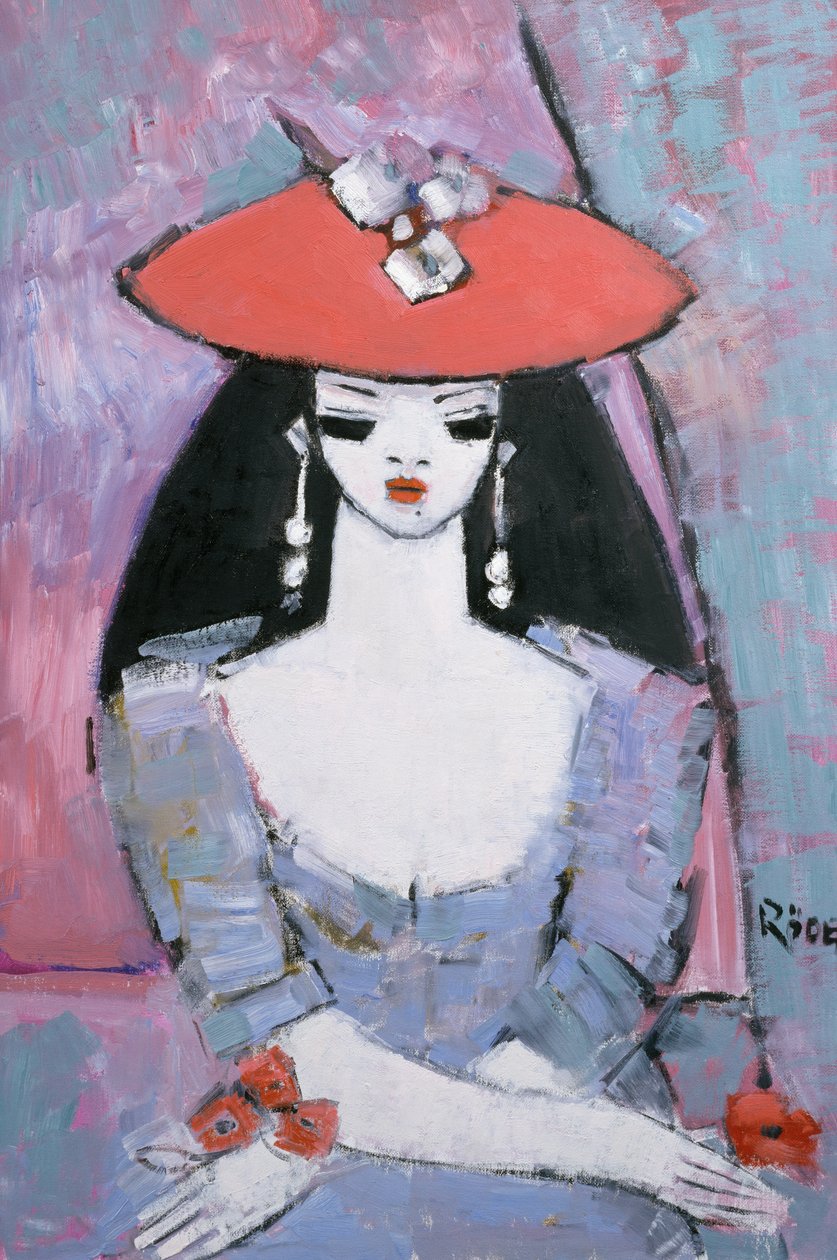 Becky (oil on board) 作者 恩德·罗德（Endre Roder）