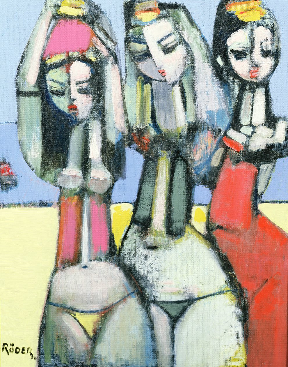 朋友》，2007年（布面油画板 作者 恩德·罗德（Endre Roder）