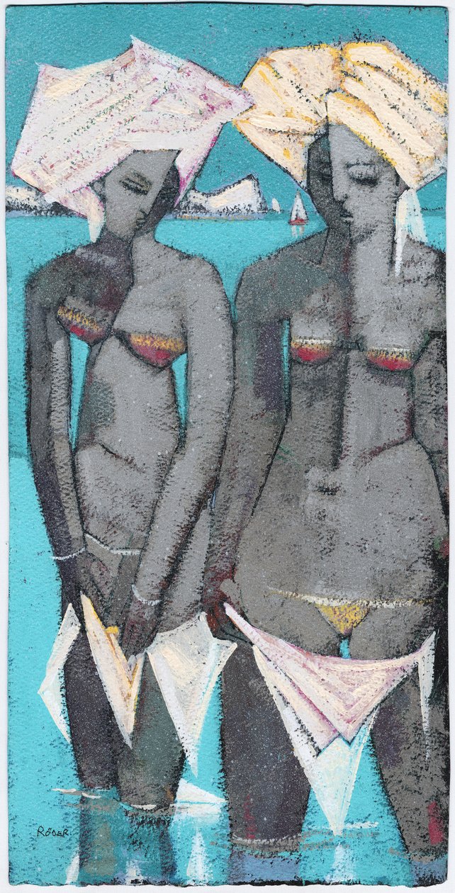 On the beach (oil) 作者 恩德·罗德（Endre Roder）