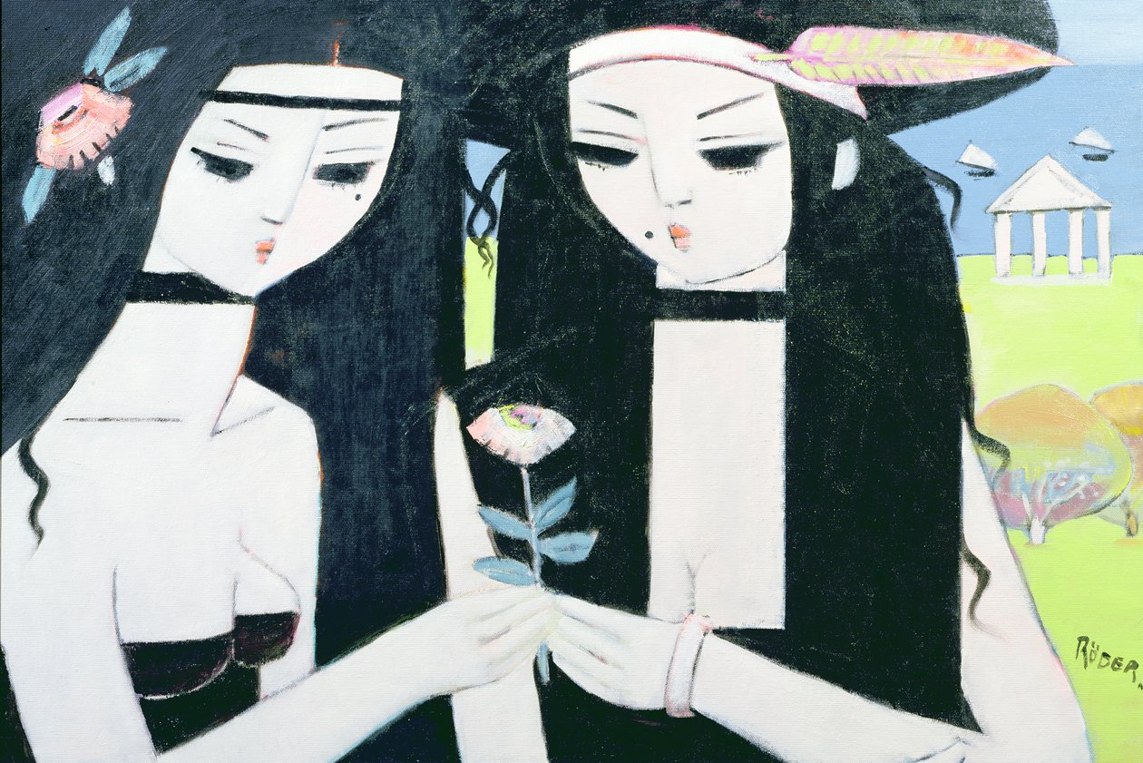 寺庙，2008年（布面油画板 作者 恩德·罗德（Endre Roder）