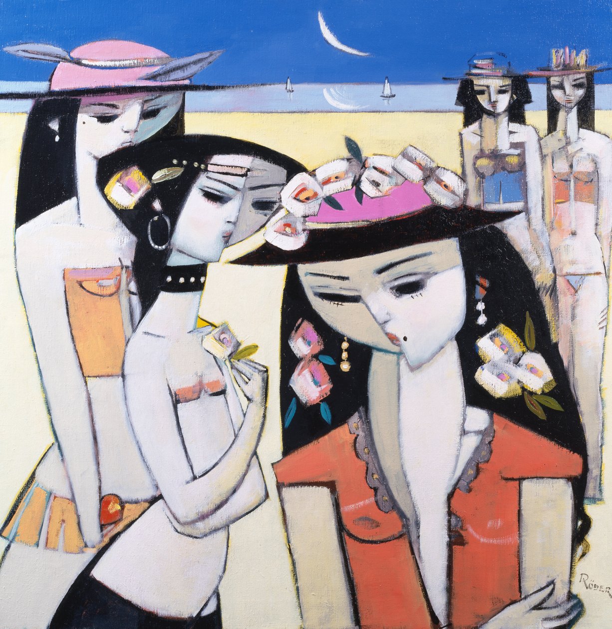 Us Three and Two Others, 2008 (oil on canvas) 作者 恩德·罗德（Endre Roder）