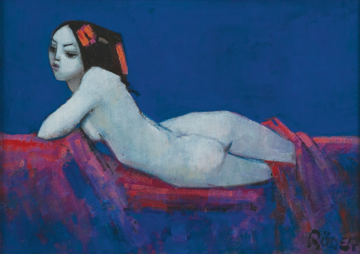 Vicky (oil on board) 作者 恩德·罗德（Endre Roder）