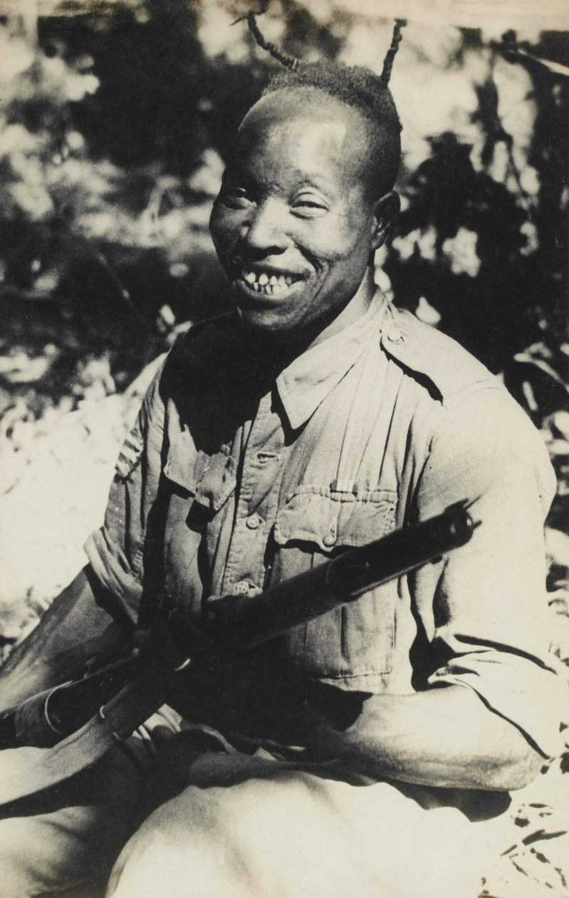1944年，一名尼日利亚中士隶属于第五西非旅 作者 英国摄影师