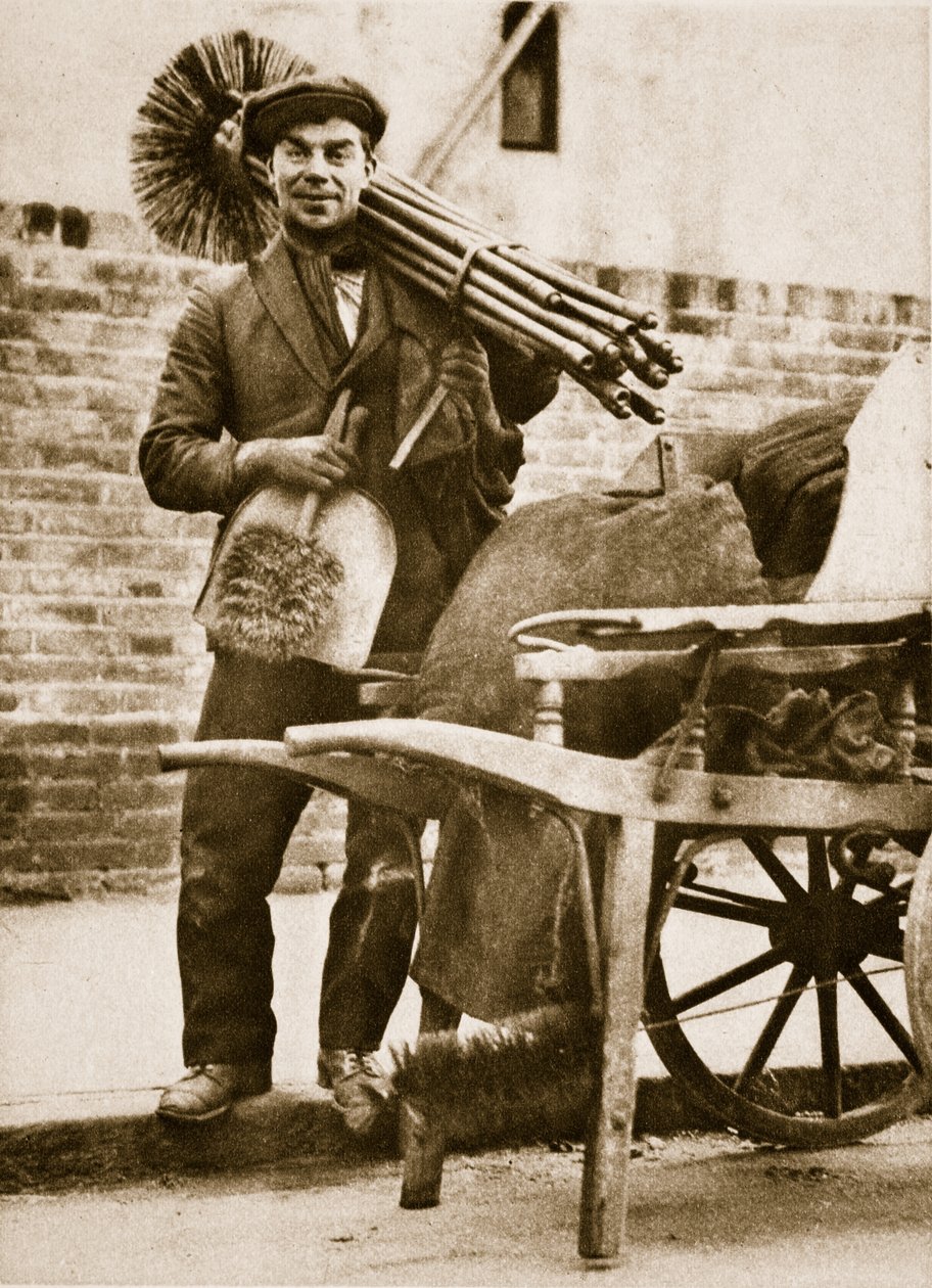 扫烟囱（棕褐色照片） 作者 英国摄影师