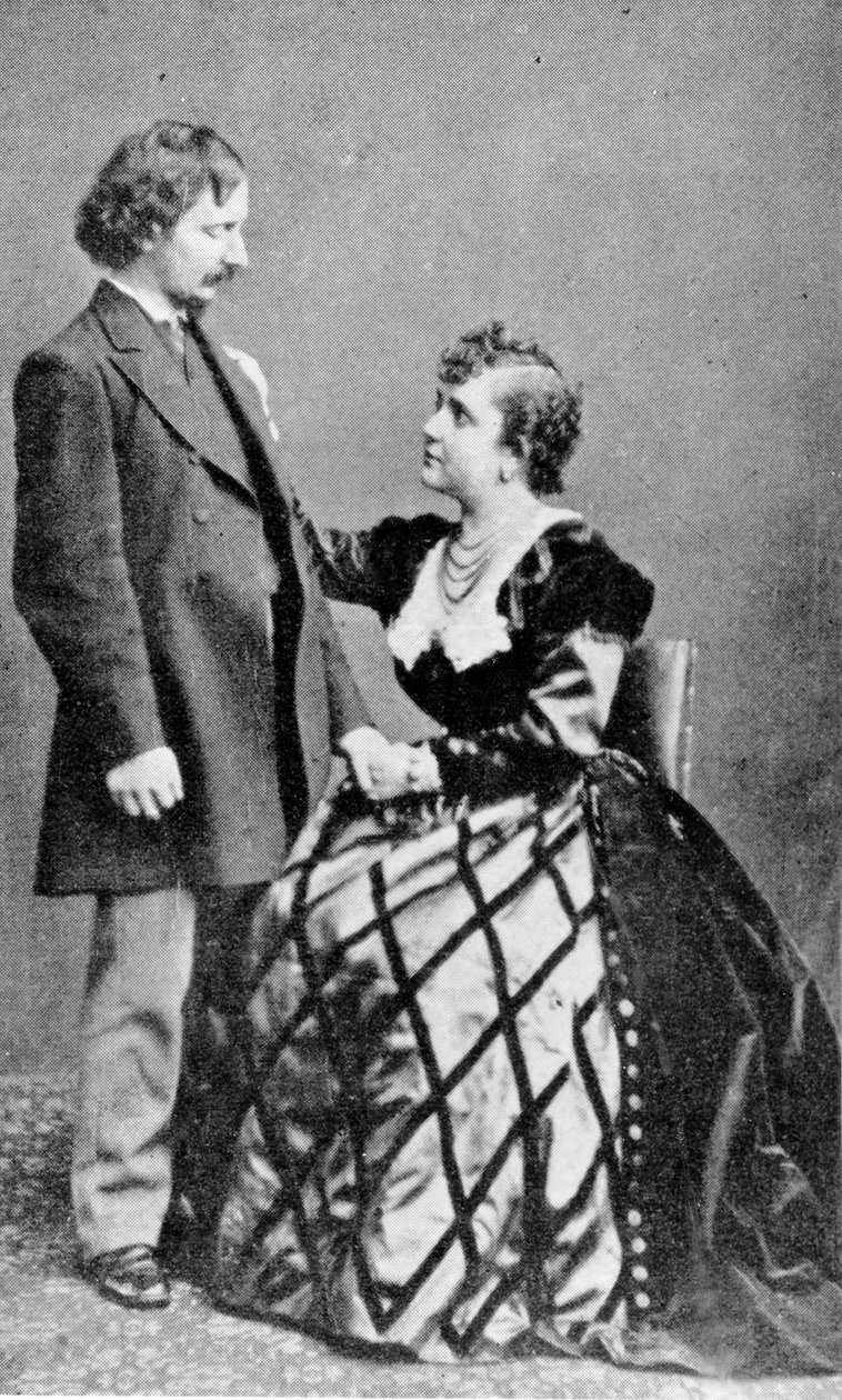 Algernon Charles Swinburne和Adah Menken 作者 英国摄影师