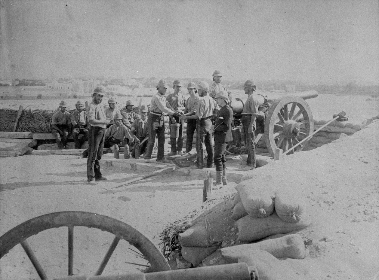 1882年捕获亚历山大港后的英国军队 作者 英国摄影师
