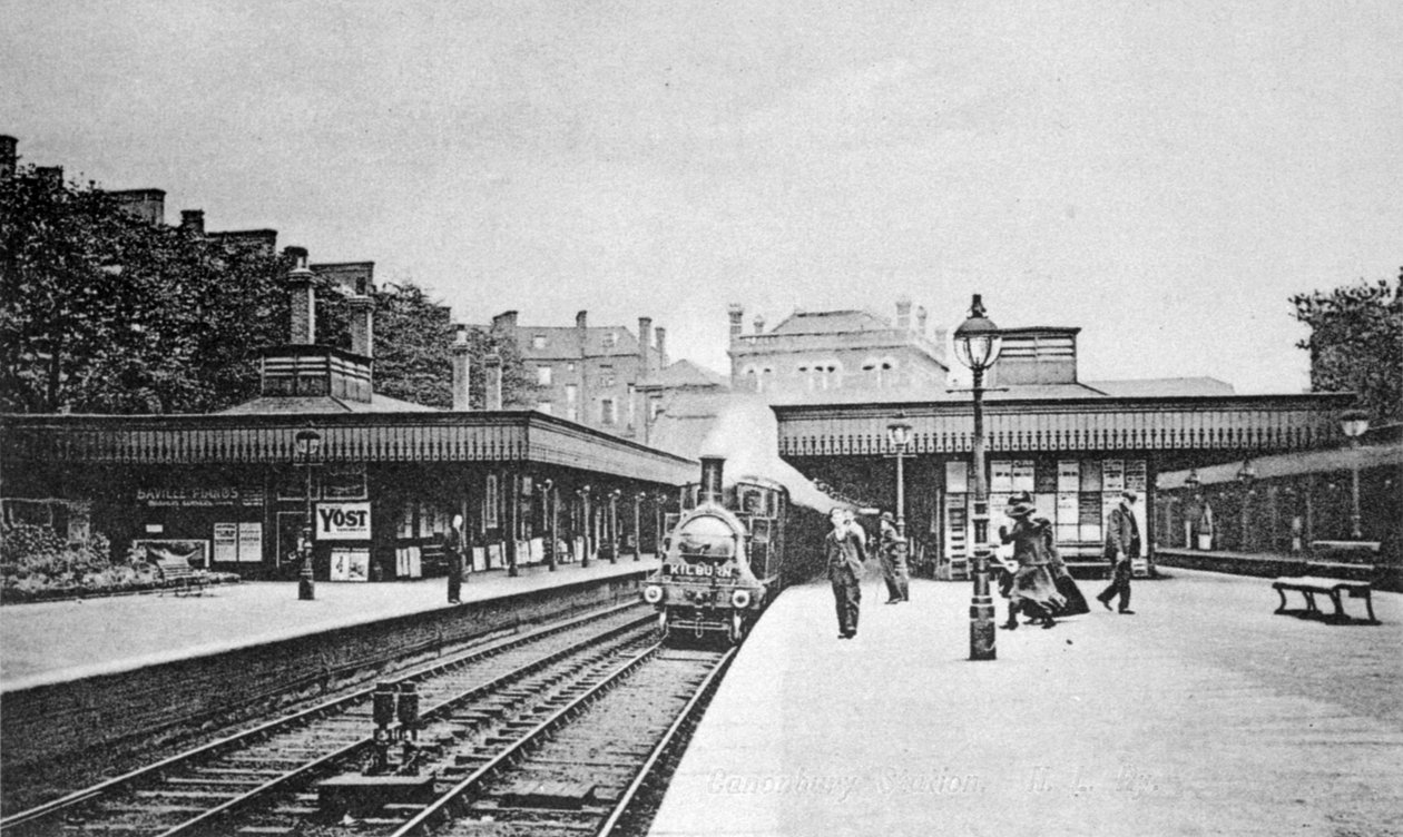 Canonling Station，Islington，c.1905 作者 英国摄影师