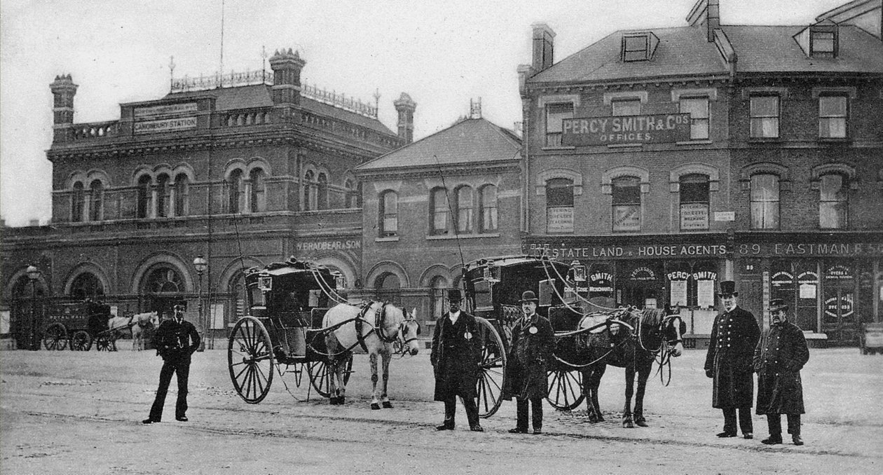 Canonling Station，Islington，c.1905 作者 英国摄影师