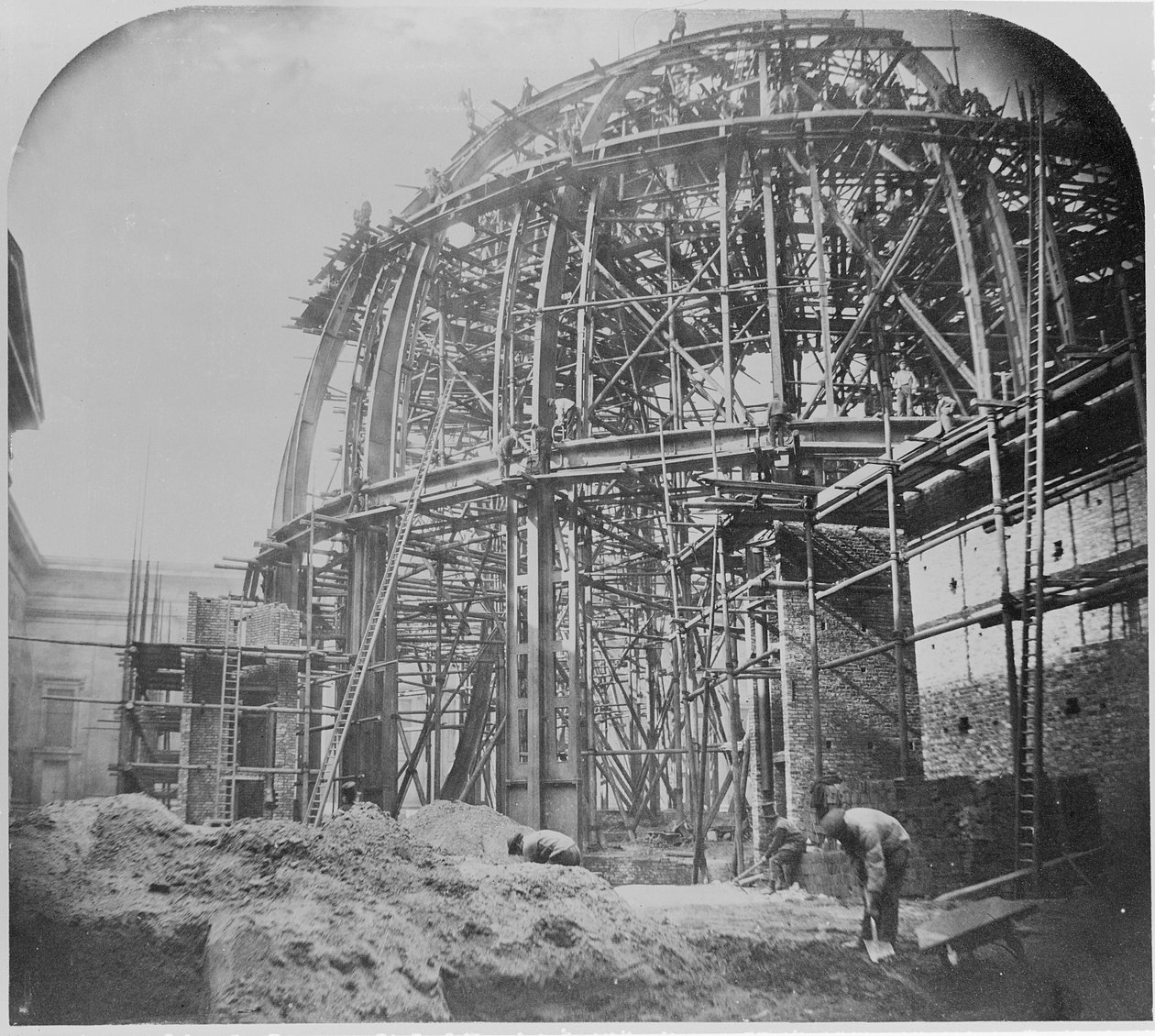 建于1854年至1957年的大英博物馆阅览室 作者 英国摄影师