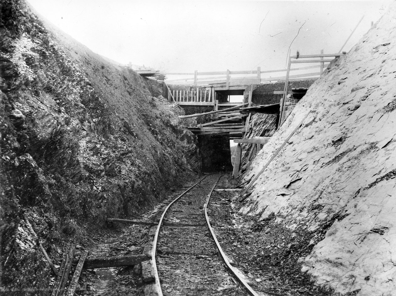 建造Lynton和Barnstaple铁路，c.1897 作者 英国摄影师