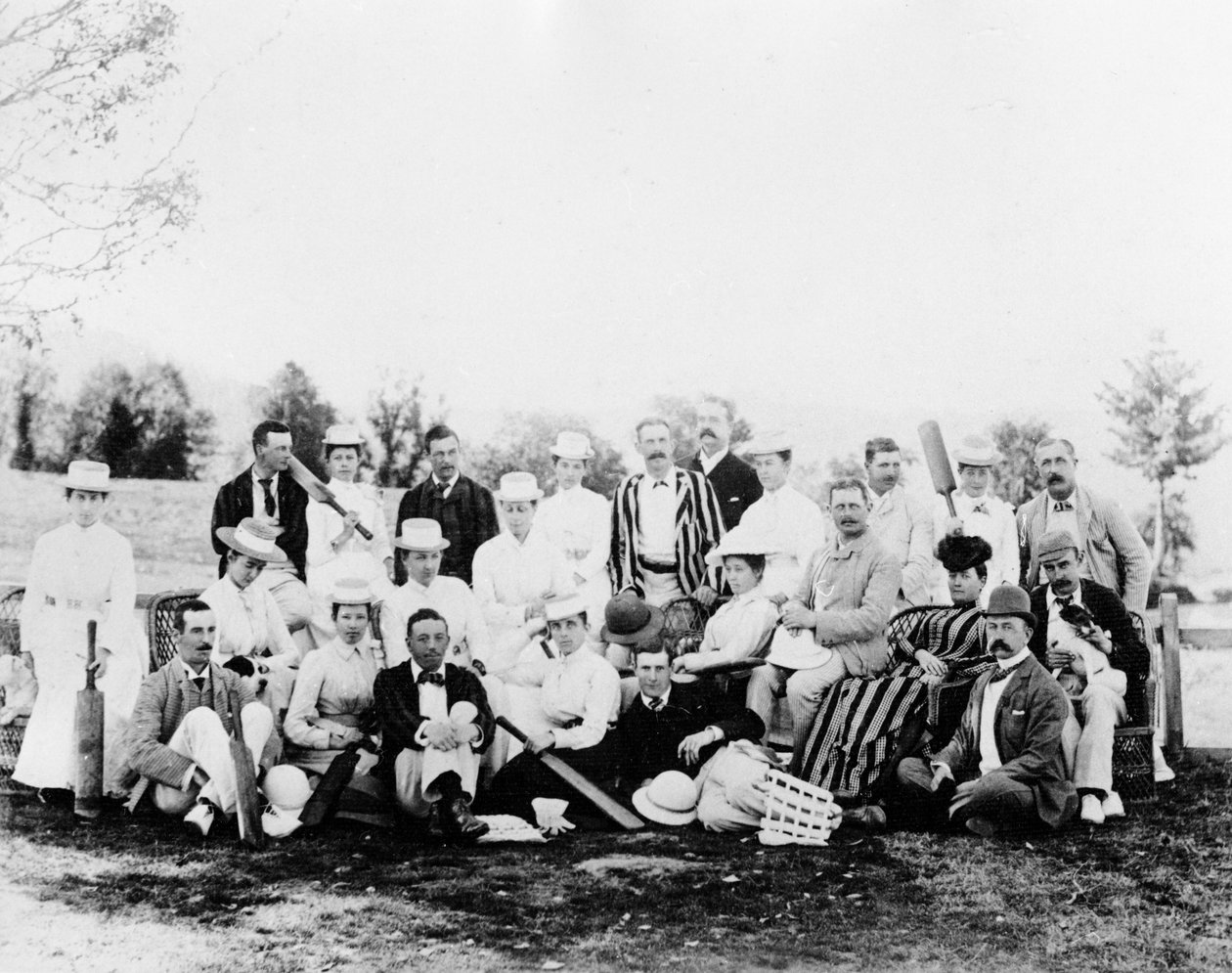 板球派对，1870年代至90年代 作者 英国摄影师