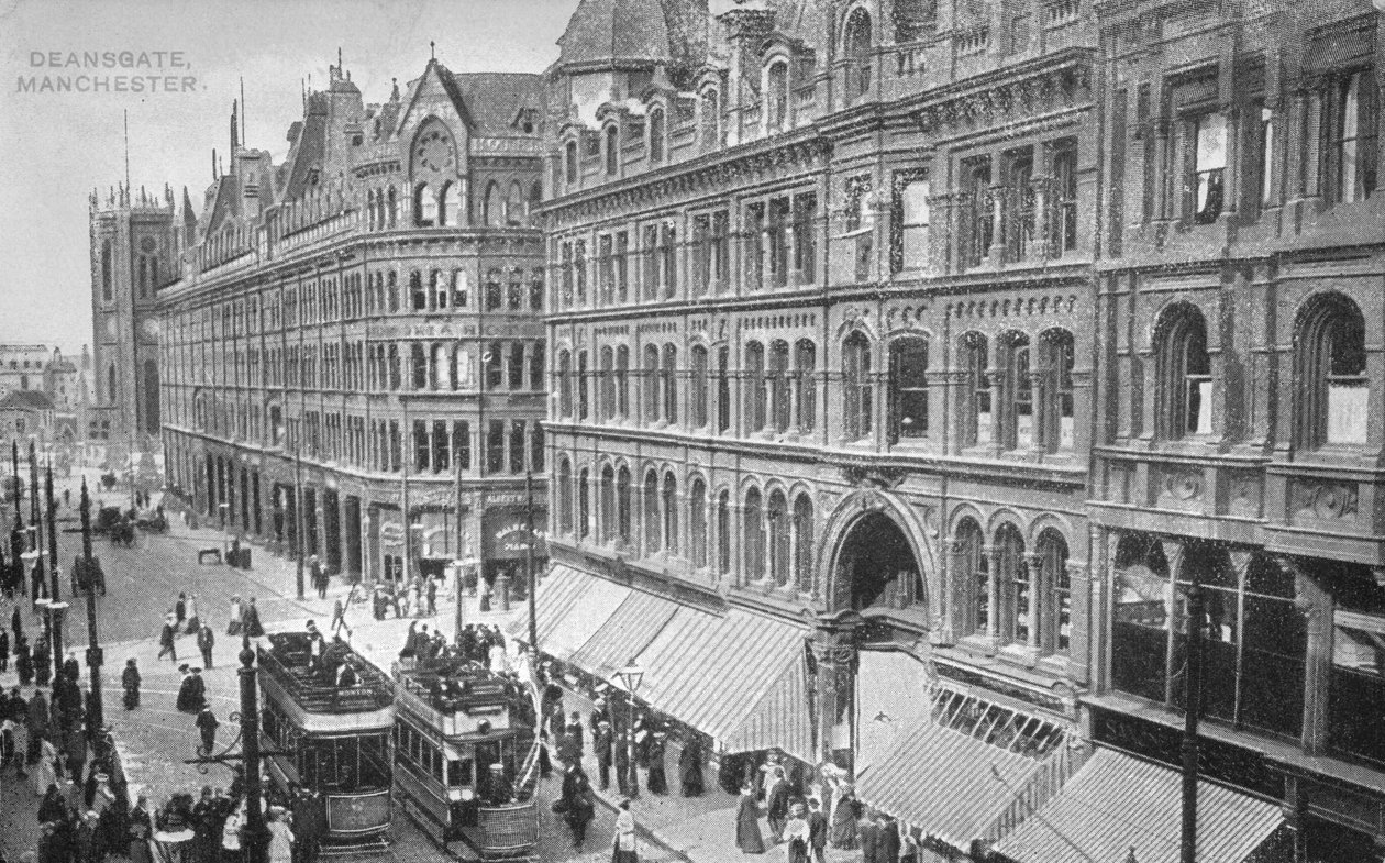 Deansgate，曼彻斯特，c.1910 作者 英国摄影师