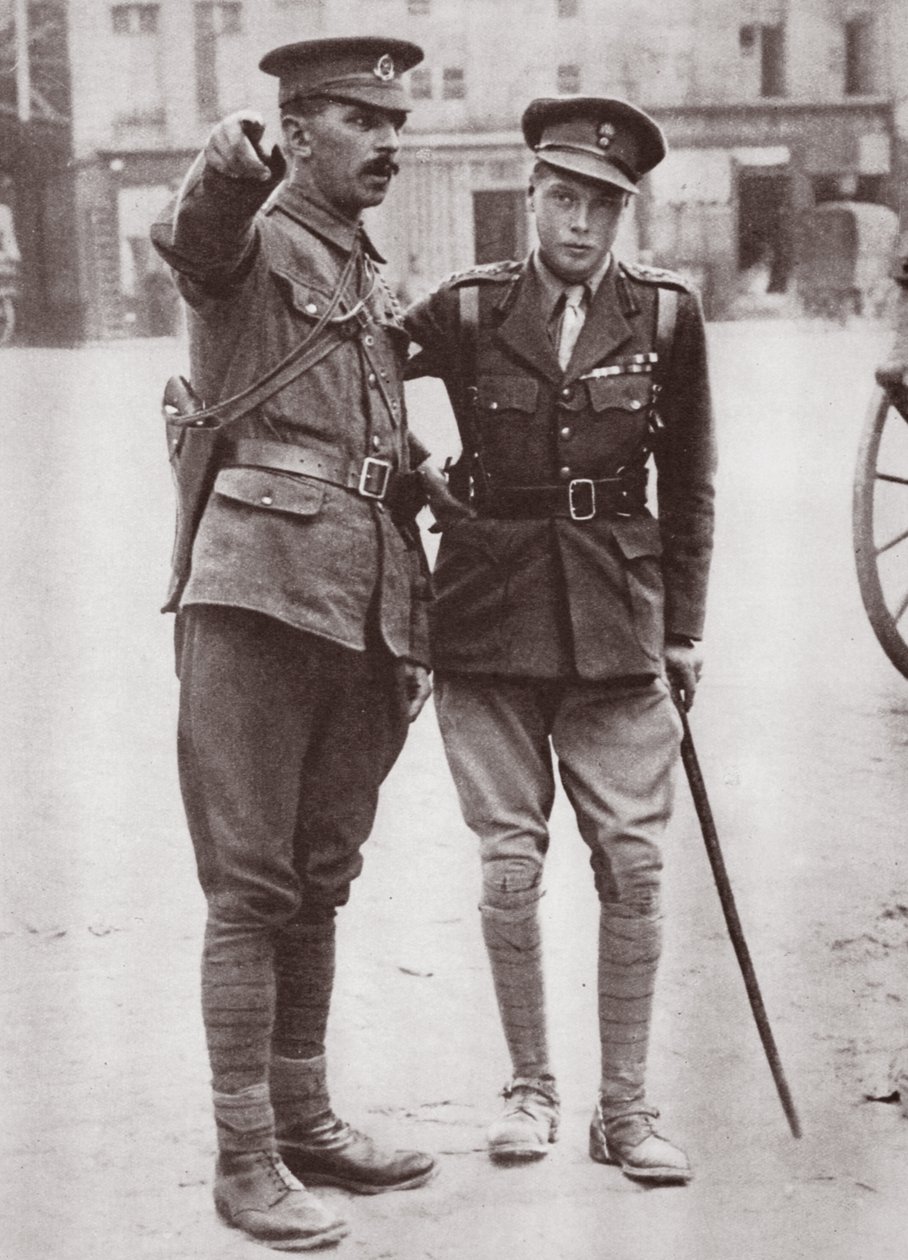 威尔士亲王爱德华立即报名并准许1916年在前线服役 作者 英国摄影师