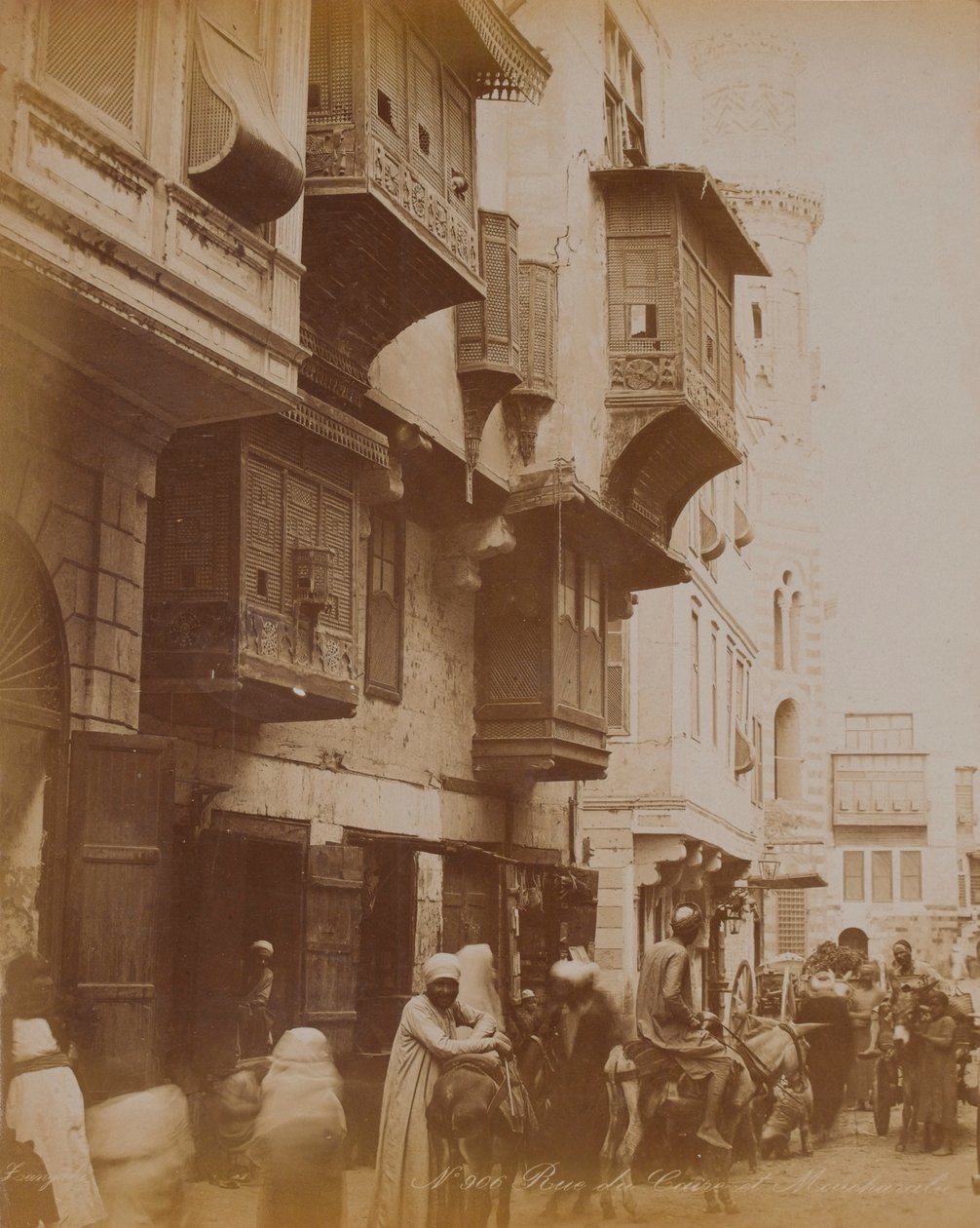 埃及街景，1893年 作者 英国摄影师