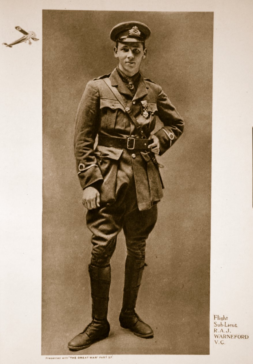 飞行副中尉RAJ Warneford VC，1914-19 作者 英国摄影师