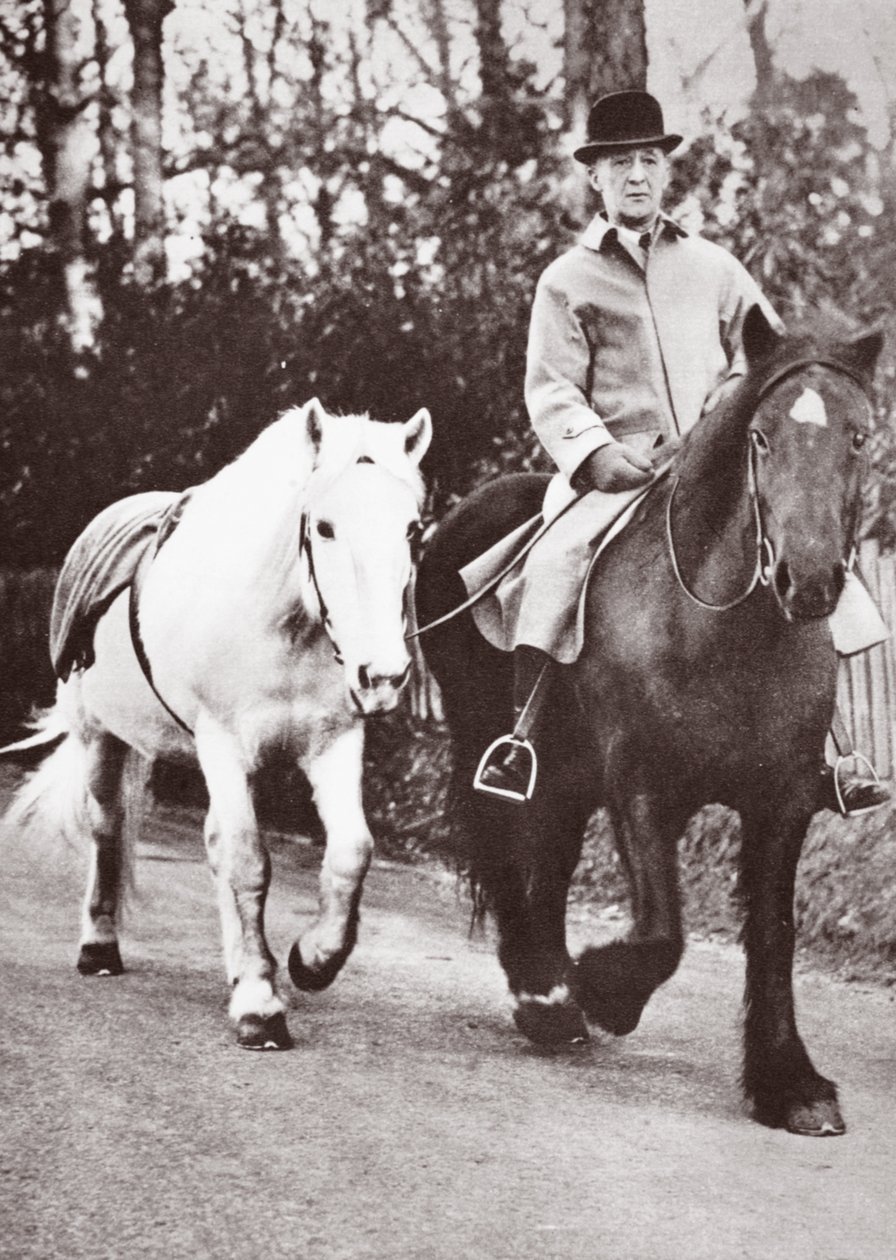 George Vs pony，Jock，1936 作者 英国摄影师