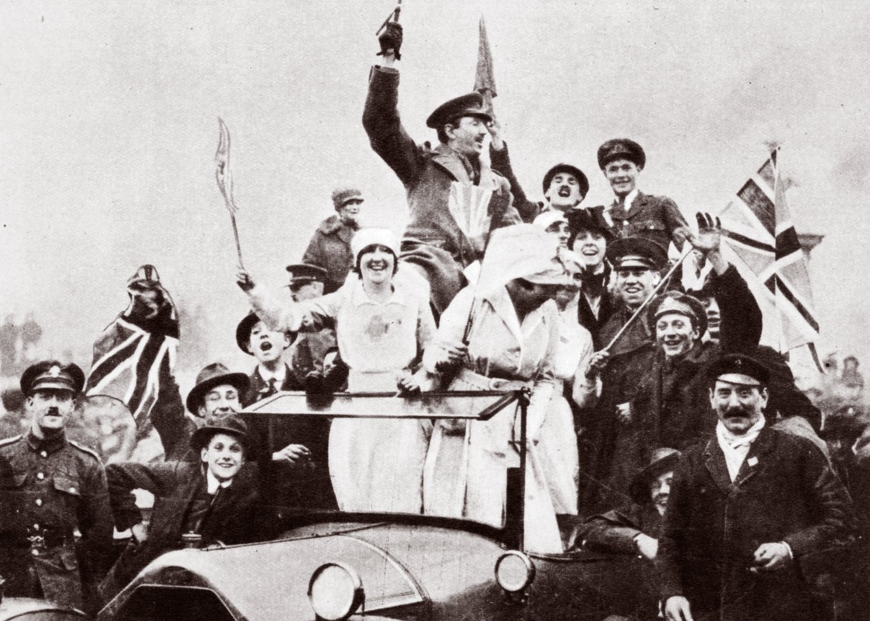 伦敦庆祝停战，1918年 作者 英国摄影师