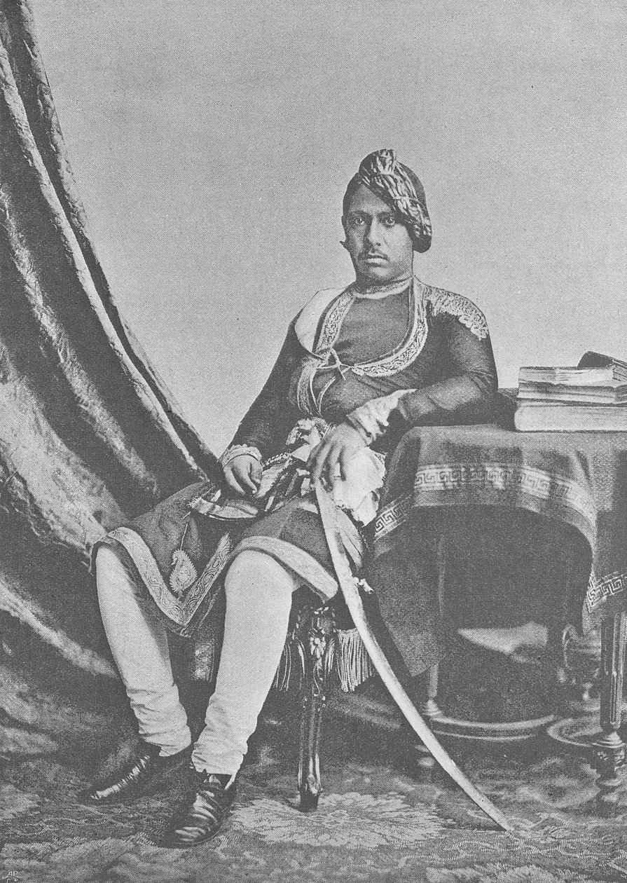 Bharatpur的Maharaja Jashwant Singh 作者 英国摄影师